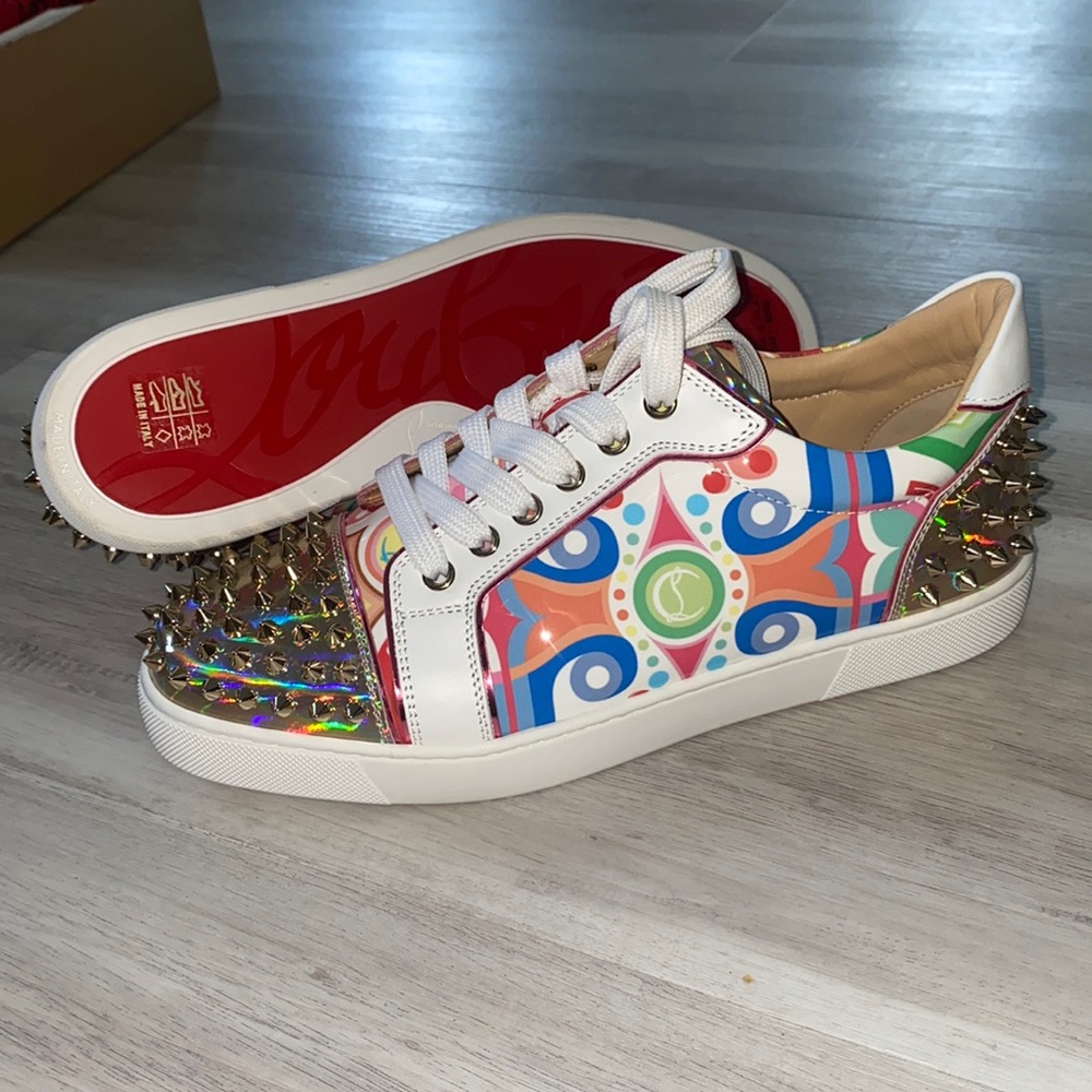 Christian Louboutin- Size 40- Vieira 2 Flat Pat Psychic/Pat- Never Worn